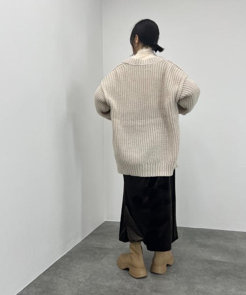 I-SOOK カーディガン 「ISOOK / アイスー」オーバーサイズニット