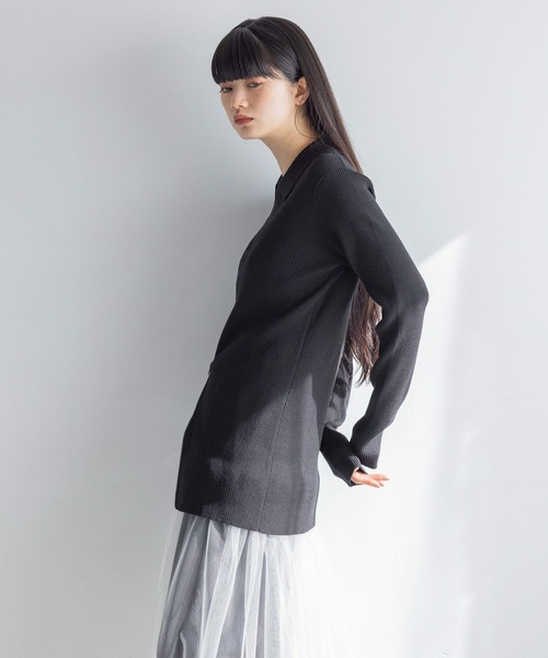 ニット セーター ZIPニットチュニック 991339 レディース