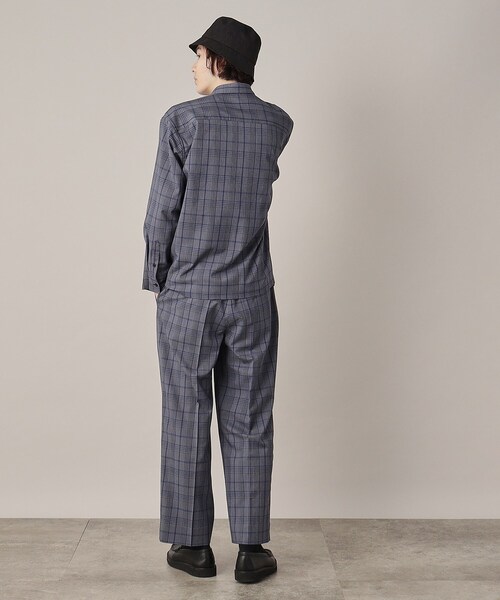 トップス×ワイドレッグパンツ セットアップ S〜L GU公式 | スウェットバレルレッグパンツ