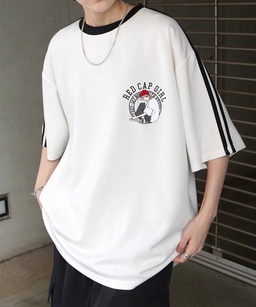 RED CAP GIRL tシャツ 「RED GIRL」25SS ビッグシルエット ワン