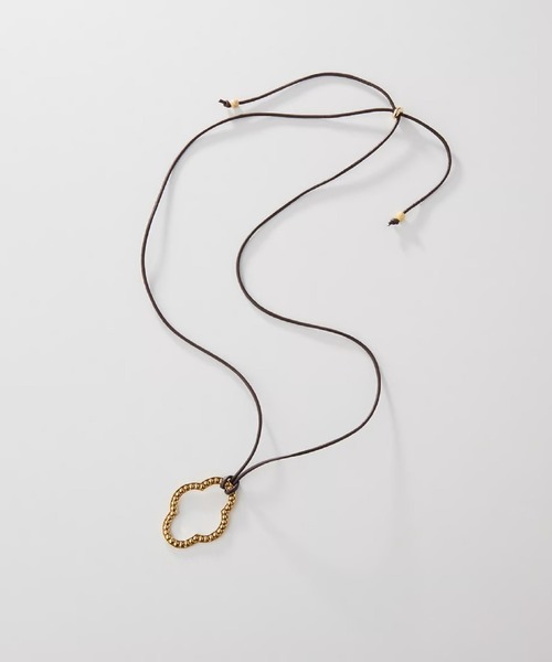 ネックレス VINTAGE bukle leather pendant レディース_4