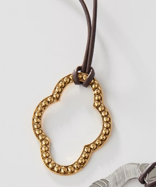 ネックレス VINTAGE bukle leather pendant レディース_2
