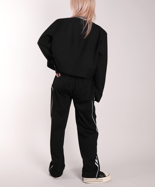 ジャケット ノーカラージャケット 「HOOK」for girls 袖ライン