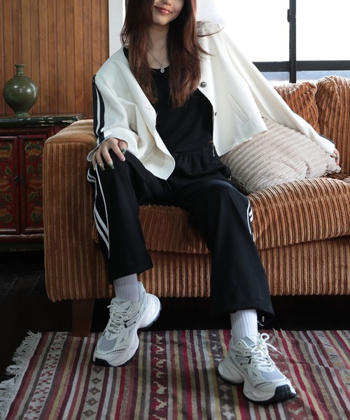 ジャケット ノーカラージャケット 「HOOK」for girls 袖ライン