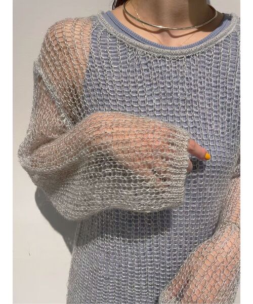未使用品♡4.7万 MORABITO モラビト サマーニット ゆったりめ グレー MORABITO BLANC〉おすすめニット〜その②〜 | モラビト | 大丸