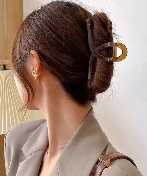 miniministore ヘアクリップ ヘアクリップ大きめアクリルバンス