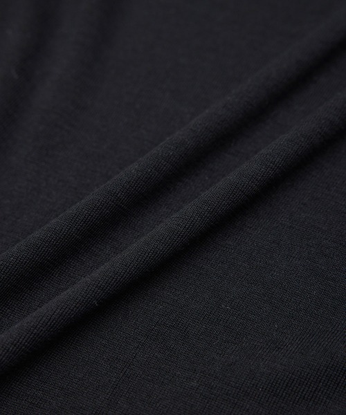 ROPE' tシャツ コットンシルク丸胴フライスカップ付き半袖