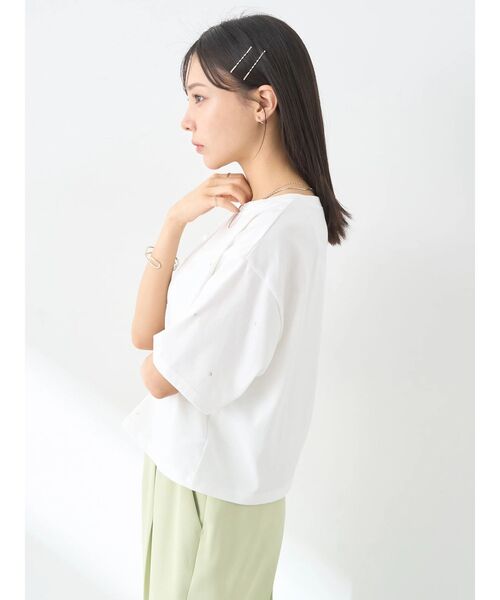 earth music&ecology tシャツ キラキララインストーンプル