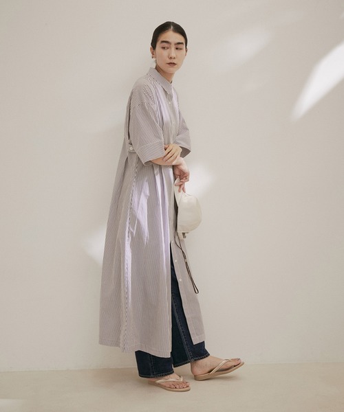 SALON adam et rope' シャツワンピース 「ZOZOTOWN限定」ハーフ