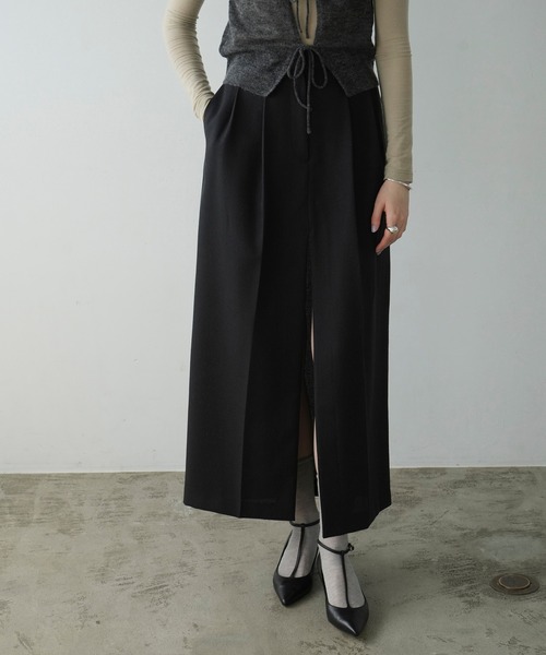 CLANE（クラネ） スカート FRONT SLIT TUCK SKIRT : ZOZOTOWN Yahoo!店