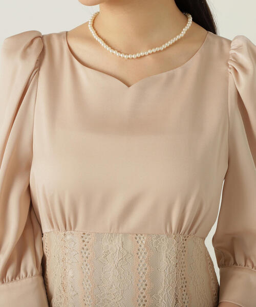 PROPORTION BODY DRESSING ワンピース レース切り替えワンピース