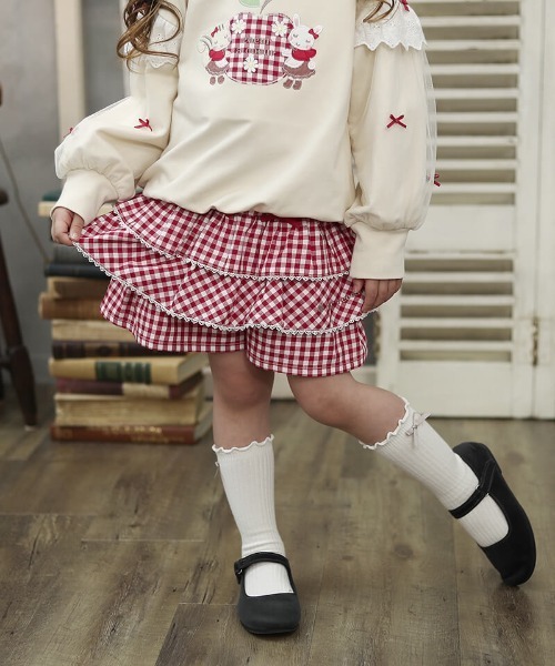 coeur a スカート フリルキュロット キッズ 子供服 女の子 : ZOZOTOWN