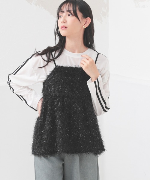 フェイザーギャザードキャミソール フェザージャガードキャミソール|allureville OFFICIAL SITE