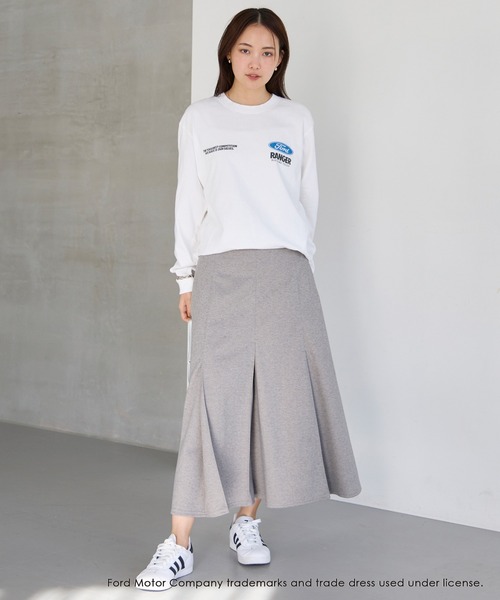 LAVEANGE（ラビアンジェ） スカート ミディ丈タックスカート