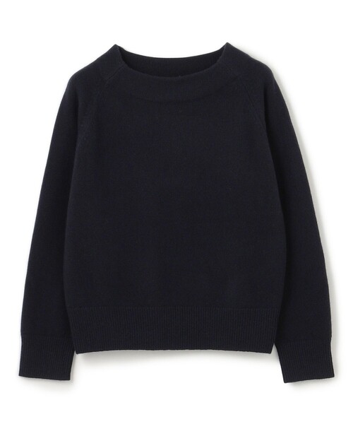 ニット セーター 「洗える」カシミヤブレンド オフネックニット レディース UNFILO ニット セーター 「洗える」カシミヤブレンド オフネック