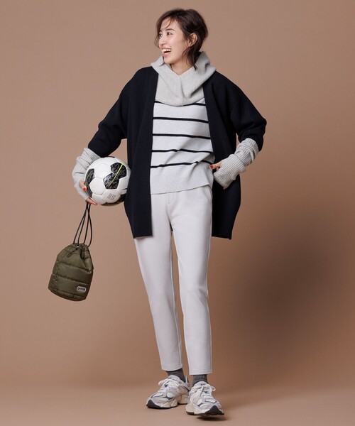 ニット セーター 「洗える」カシミヤブレンド オフネックニット レディース UNFILO ニット セーター 「洗える」カシミヤブレンド オフネック