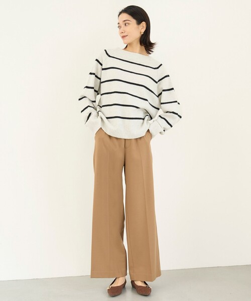 UNFILO ニット セーター 「洗える」カシミヤブレンド オフネック