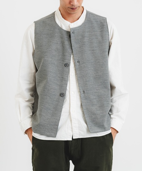 うさとうさとの服メンズ ベストシルク
