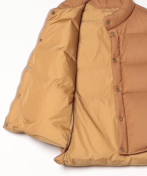 ブルックスブラザーズ　サーモア社インナーダウンベストジャケット2wayベージュS BROOKS BROTHERS（ブルックスブラザーズ） ダウンベスト ベスト ウール