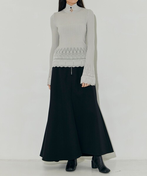 さんかく　MURRAL レースニット MURAL（ミューラル） ニット 「MURRAL/ミューラル」Emerge flower knit