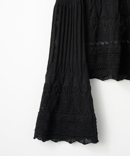 ★MURRALニットトップス★ MURRAL/ミューラル】Emerge flower knit top/フラワーレースニット