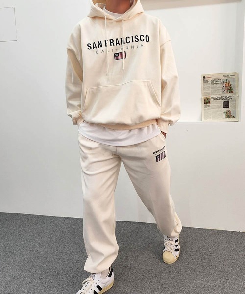 Dalfwin（ダールフィン） パーカー 「上下2点セット」SANFRANCISCO刺繍