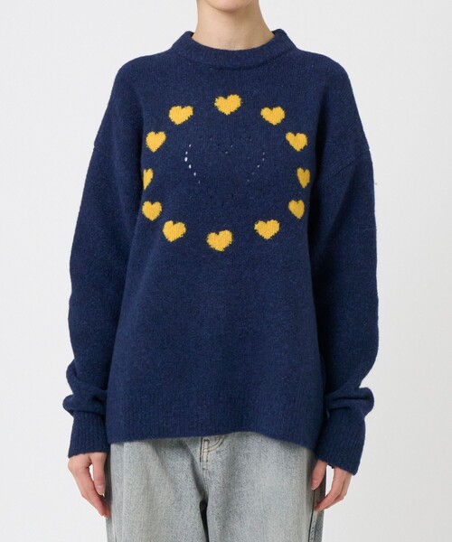 ニット 「soduk/スドーク」love around knit pullover/ニット