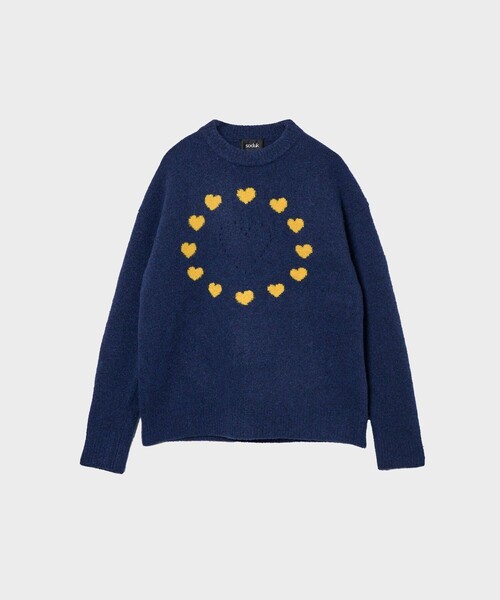 ニット 「soduk/スドーク」love around knit pullover/ニット