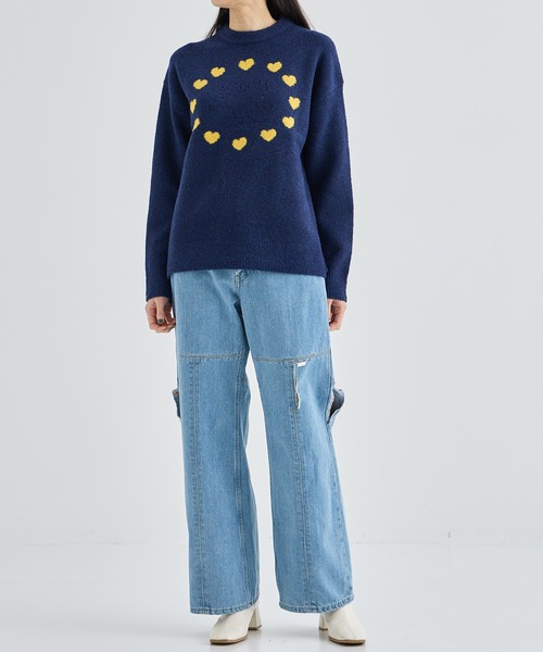 ニット 「soduk/スドーク」love around knit pullover/ニット