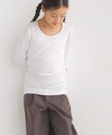 tシャツ キッズシルクタッチ長袖Tシャツ キッ...の詳細画像1