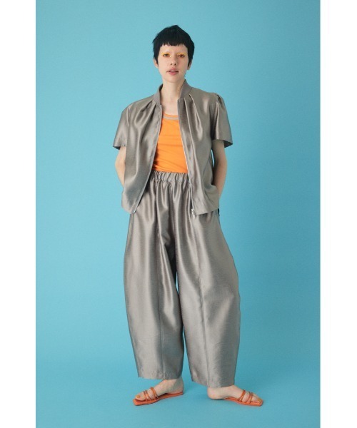 HeRIN.CYE ワイドパンツ スラックス パンツ Shiny cocoon pants