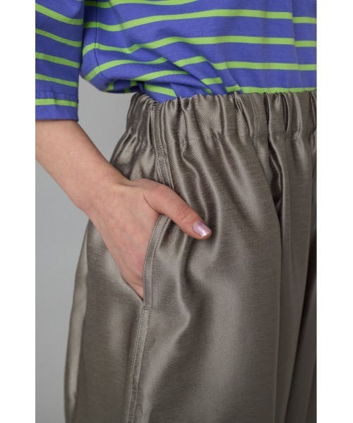 レディース パンツ Shiny cocoon pantsシャイニーコクーンパンツ