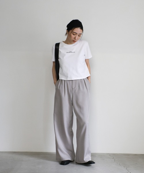 select MOCA（セレクトモカ） スラックス パンツ サイドベルトボタン