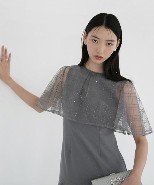 Leja ドレス 「LEJA」チェックスパンコールボレロラメマーメイド