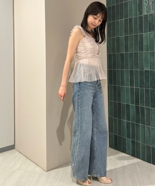 ‪‪♡SNIDEL Sustainableチュールキャミブラウス‪‪♡ Sustainableチュールキャミブラウス(シャツ・ブラウス