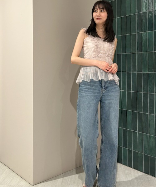 SNIDEL ブラウス シャツ Sustainableチュールキャミブラウス