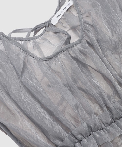 ブラウス シャツ SLEEVELESS SMOCK TOP WITH ASYMMETRICAL RUFFLES レディース il_1080xN.5015355887_3h60.jpg