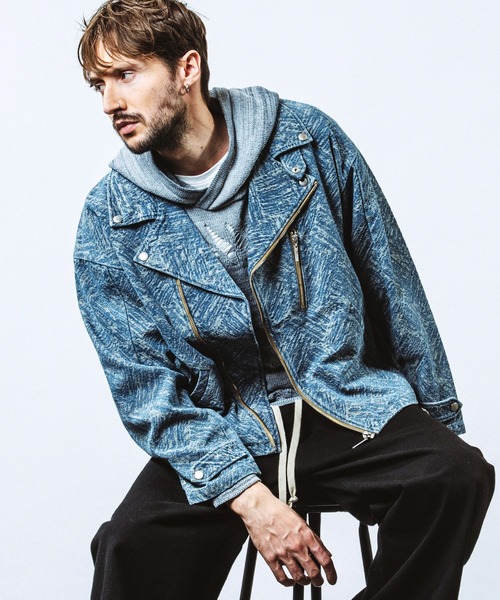 NO ID.（ノーアイディー） 革ジャン ライダース 「NO ID.」JQ Denim