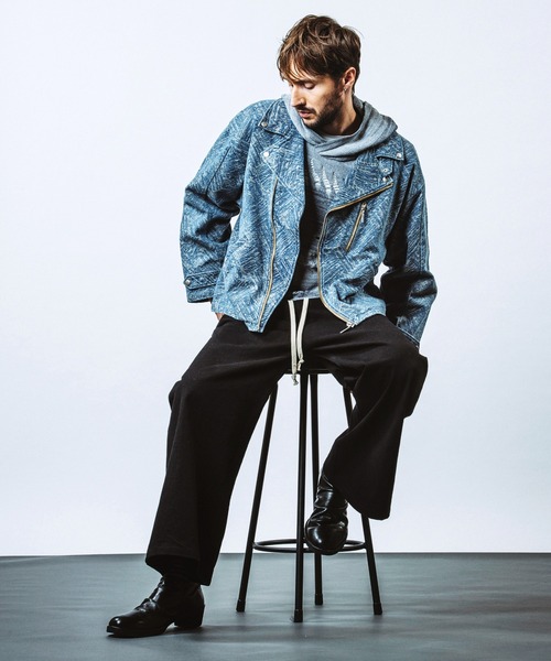 NO ID.（ノーアイディー） 革ジャン ライダース 「NO ID.」JQ Denim
