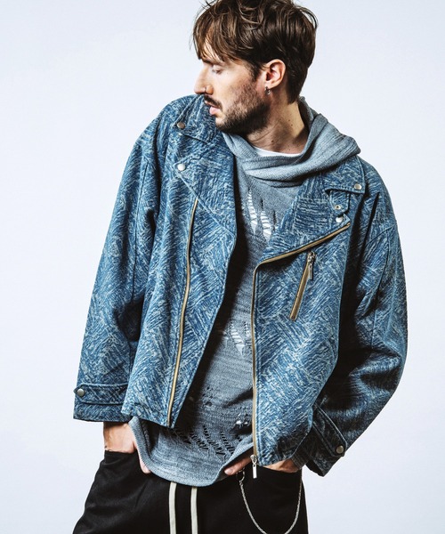 NO ID.（ノーアイディー） 革ジャン ライダース 「NO ID.」JQ Denim