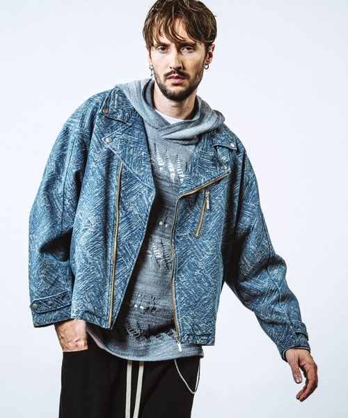 NO ID.（ノーアイディー） 革ジャン ライダース 「NO ID.」JQ Denim