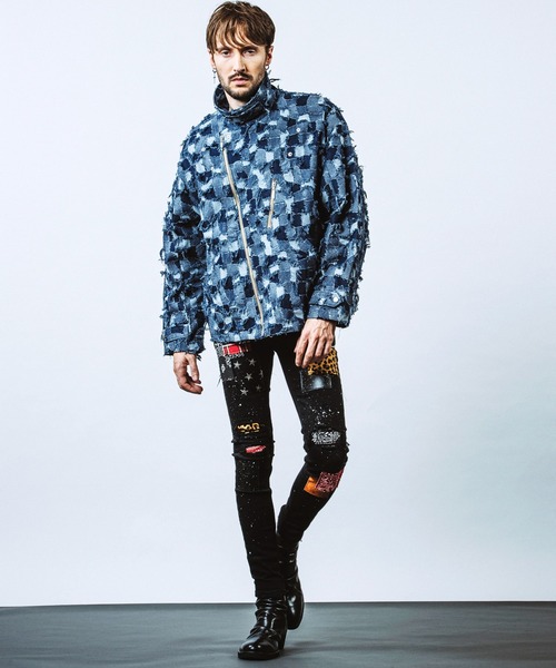 NO ID.（ノーアイディー） 革ジャン ライダース 「NO ID.」JQ Denim