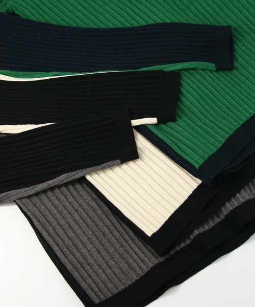 「MARIED'OR」 「WRISTHURT」タートルネックニット FREE グリーン レディース_画像2