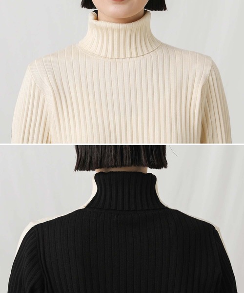 「MARIED'OR」 「WRISTHURT」タートルネックニット FREE グリーン レディース_画像5