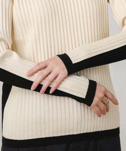 「MARIED'OR」 「WRISTHURT」タートルネックニット FREE グリーン レディース_画像7