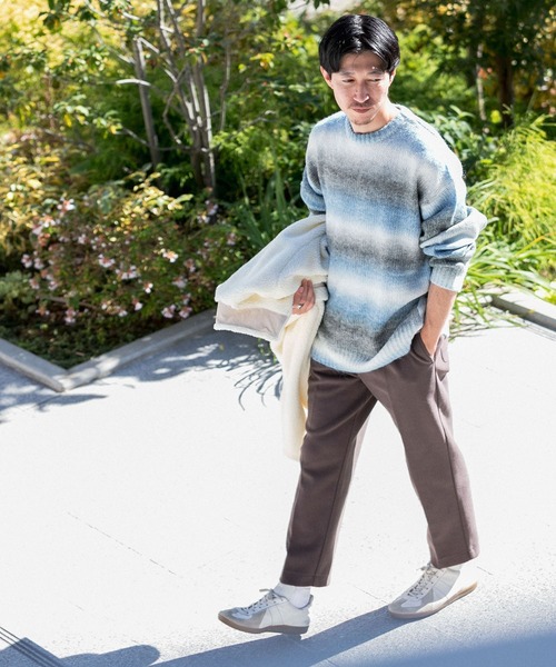 「ITEMS URBANRESEARCH」 長袖ニット MEDIUM ブラック メンズ_画像9