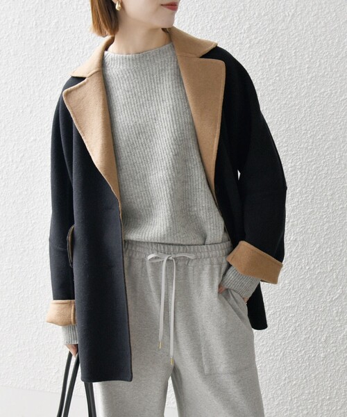 「SHIPS any」 チェスターコート ONE SIZE ベージュ レディース_画像8