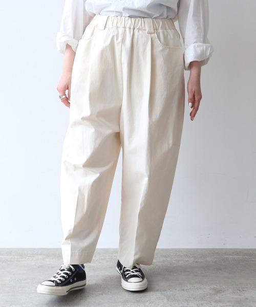bulle de savon パンツ 馬布タックパンツ レディース : ZOZOTOWN
