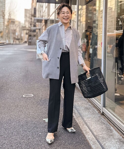 ブラウス シャツ 3WAYエアリーストライプシャツ レディース NOLLEY'S Sophi ブラウス シャツ 3WAYエアリーストライプシャツ