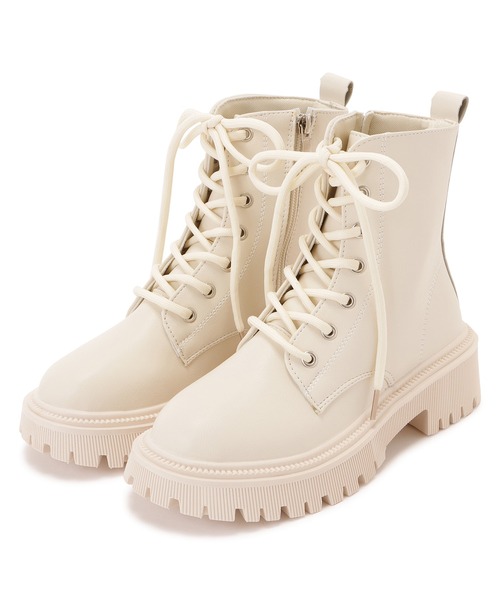 our ショートブーツ　アイボリー　L Lace Ladies（レースレディース） ショートブーツ 24 アイボリー
